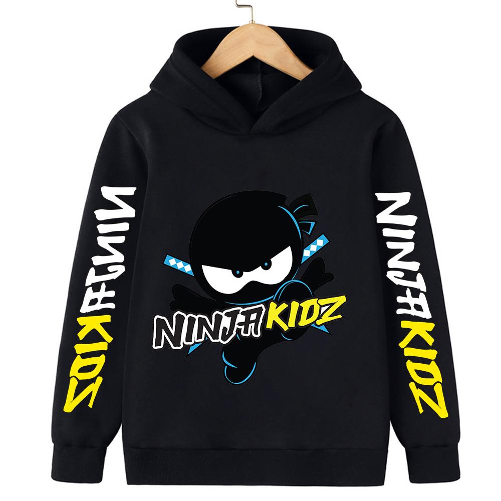 Ninja Cartoon Children's Hoodie Casual Hoodie Quality Boy and Girl Pullover Y2K Hip-hop Retro Multi-color Autumn and Winter