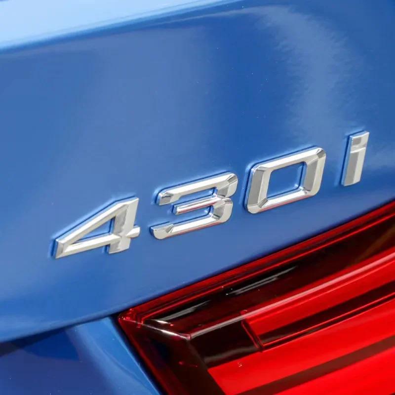 ABS Car Rear Trunk Letters Logo Badge Emblem Sticker For BMW 4 Series 420i 425i 428i 430i 435i 440i 450i F30 F32 F33 F36 G26 G22 SK8
