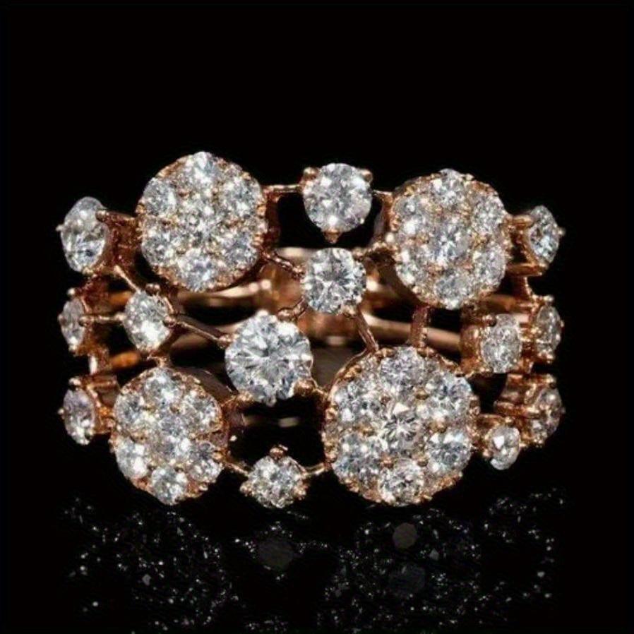 1 шт. кольцо из синтетического циркона, ретро, преувеличенное, простое кольцо