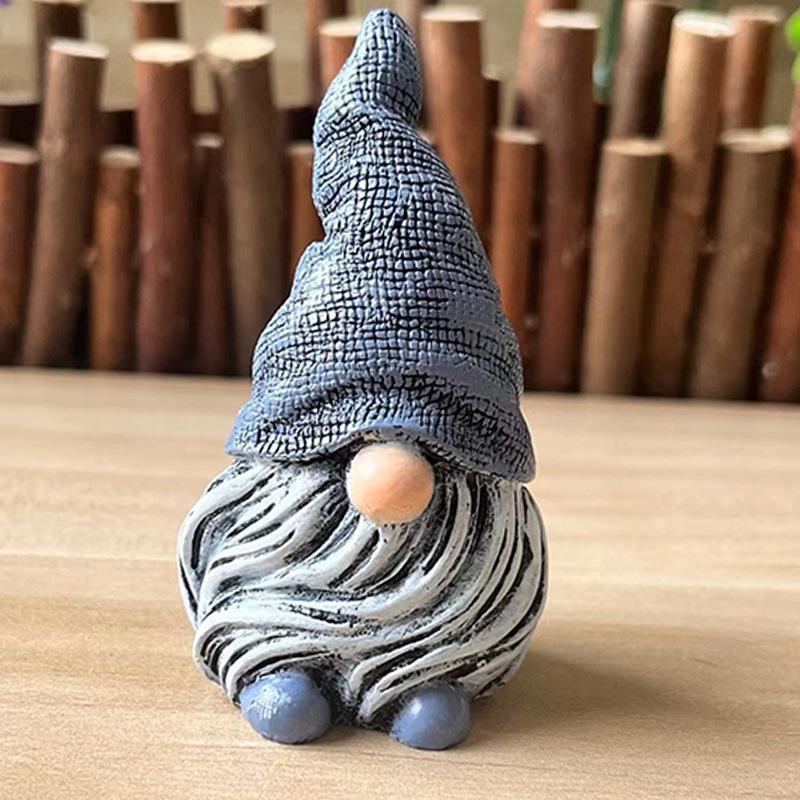 Декоративные ornaments из смолы Белый Бородатый Гном Украшение для двора и дома Смоляные ornaments