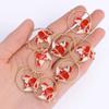 10Pcs Shiny Snowflake Charms Jewelry Making Women's Zircon Necklace Earrings Party Gift Festival Clavicle Chain Jewelry Pendant