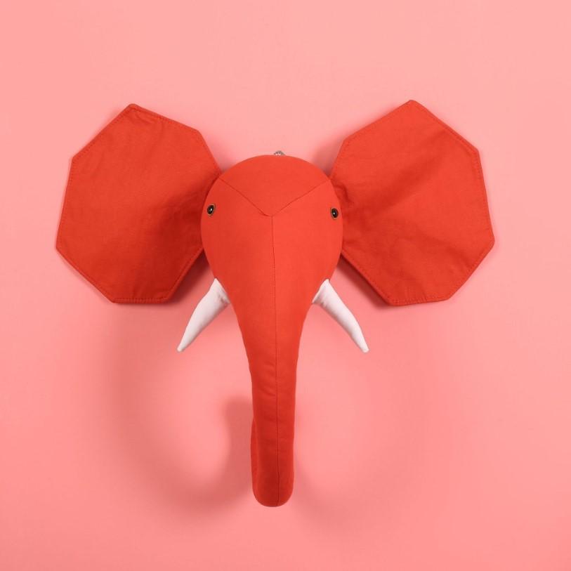 Украшение детской комнаты 3D мультяшная голова животного настенный декор слон олень единорог мягкие игрушки для детей декор спальни