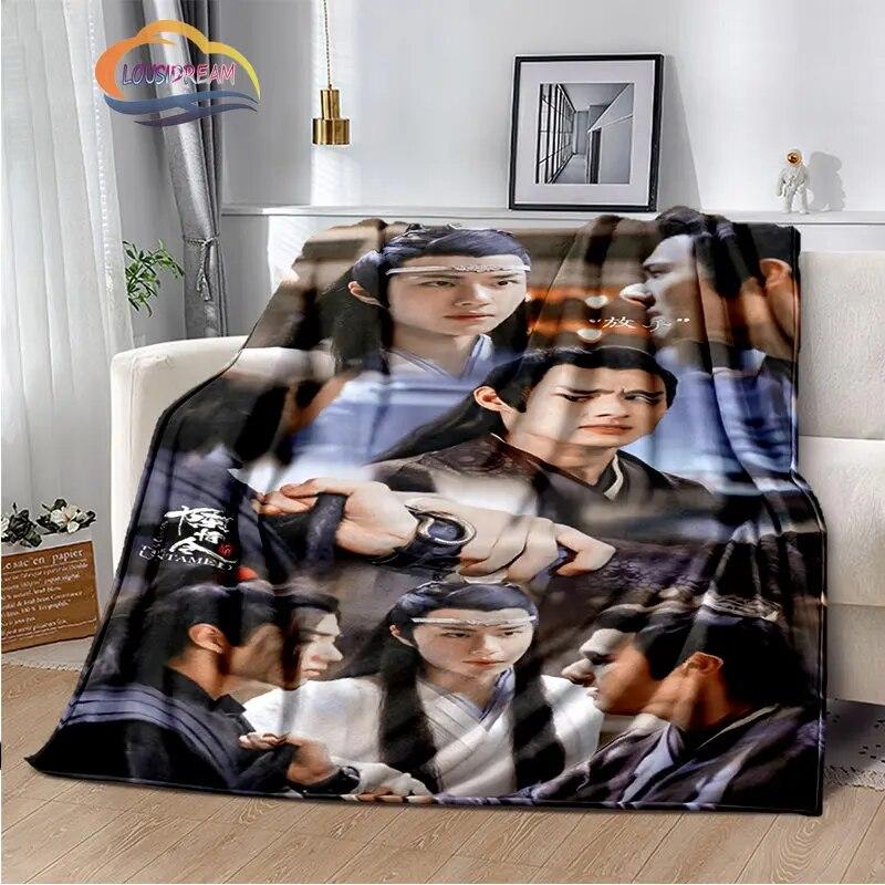 The Untamed Flannel Blankets Popular Tv Weiwuxian Blanket Portable Warm Blanket for Sofa Bed Soft Gifts Girls and Fans