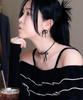 Серьги Jestina Stella с черными бусинами и лентой (Jjljez4Bf390Br000)