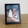 Framed Ghost Picture Ghost Wall Art Decoration Creepy Gothic Picture