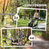 2 In 1 Bicycle Trailer For 2 Children Push Function Rain Cover Brake Green