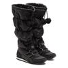 ONITSUKA TIGER Winter Heaven Fashion Универсальные Теплые Высокие Повседневные Кроссовки Женские черные 1182A676-001