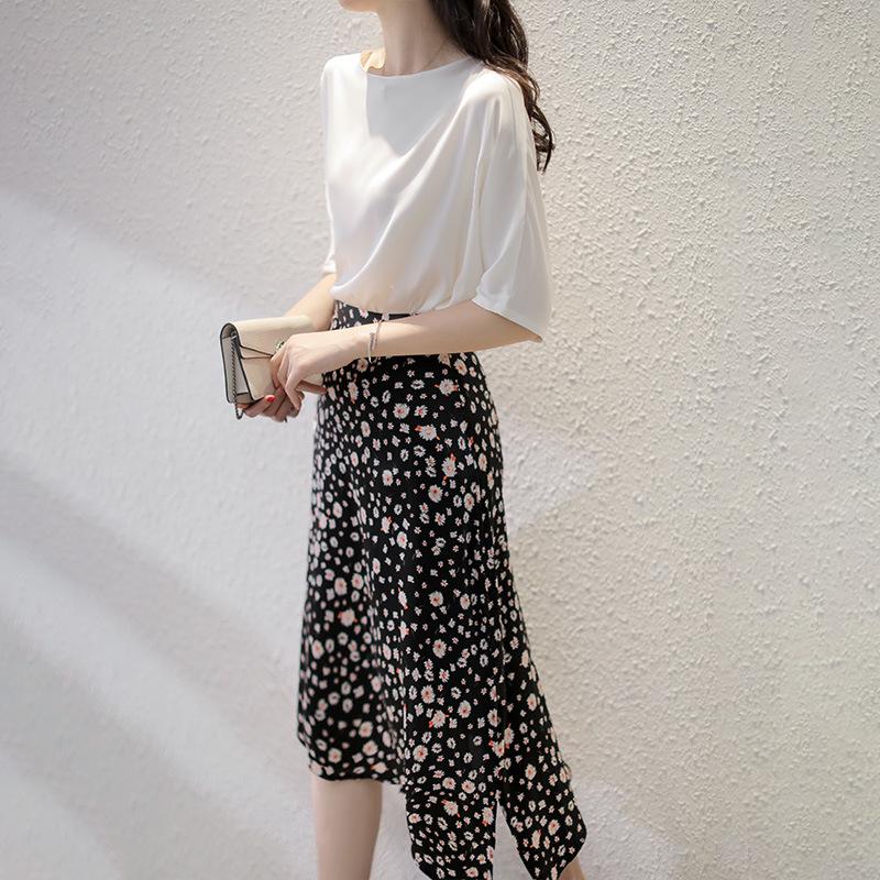 Женский облегающий топ с рукавом три четверти в корейском стиле из сатина