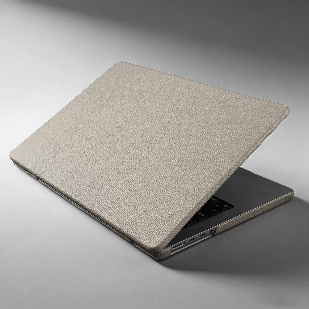 Чехол из натуральной кожи для MacBook Pro 14 16 дюймов 2026 M5 M4 Air 13.6 15.3 дюйма M3 M2 Бизнес Тонкий Роскошный Ударопрочный Защитный Чехол