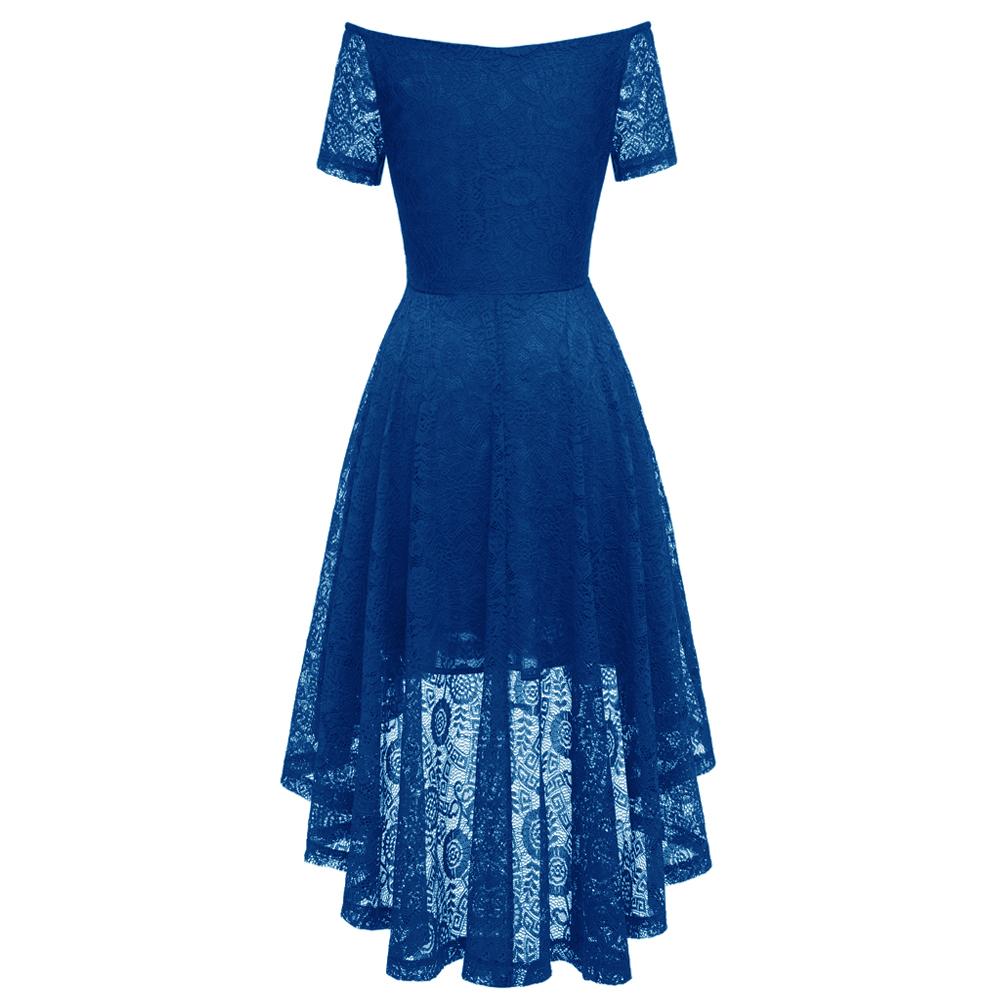 Женское вечернее платье миди, кружевное платье с вырезом в форме сердца, высокие и низкие подолы, ретро-платья, бальное платье для выпускного вечера, свадебные наряды подружки невесты