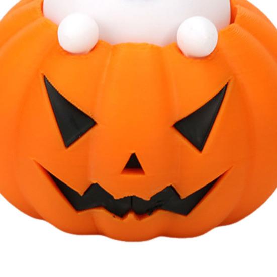 Halloween Ghost Figurine 3D Printed Pumpkin Resin Decor Figure Tiny Figurine Miniature Ornament Halloween Decoration