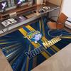 Custom Rug Leeds Rhinos Pattern Print Name Text Soft Non‑Slip Floor Carpet for Home Indoor Decoration