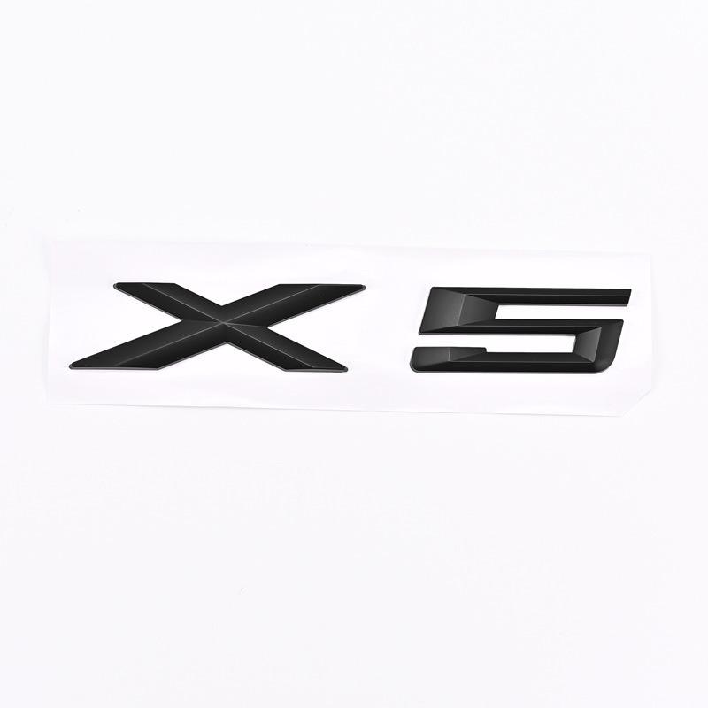 Совместимый значок-эмблема BMW X1, X3, X5, X6, X6 GT для модифицированного автомобиля, задний багажник.