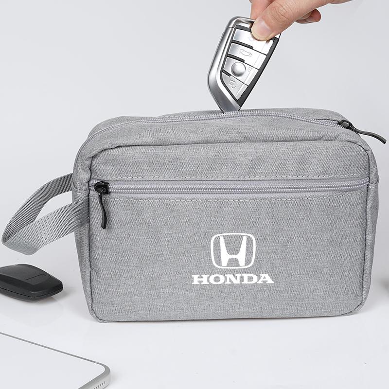 Car Key Storage Bag Portable Handbag Auto Key Organizer Pouch For Honda Civic FIT Accord Prelude CRV 5th City CRZ CRX Jazz HRV ajw256