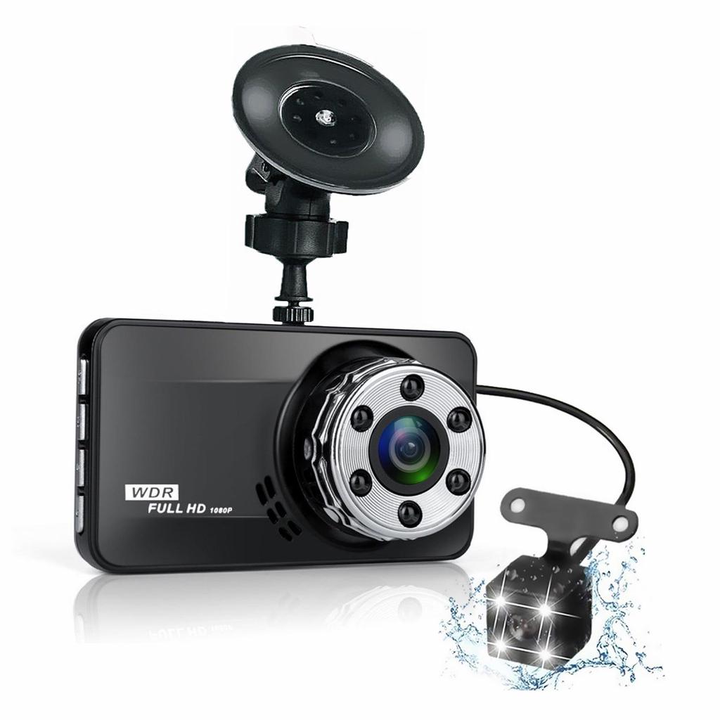 New Dual Lens DVR Car Mounted USB Monitoring High-definition Reverse Image Hidden Recorder for Driving Recorders