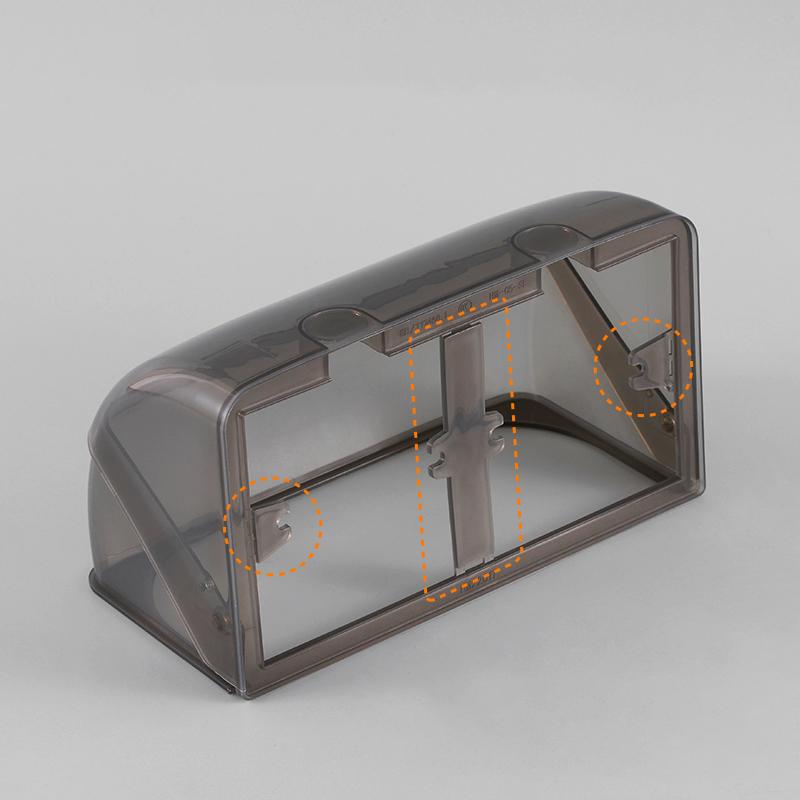 86 Тип настенной розетки Водонепроницаемая коробка Самоклеящаяся крышка для электрической вилки Ванная комната Двойной выключатель Защита розетки Брызгозащищенная коробка