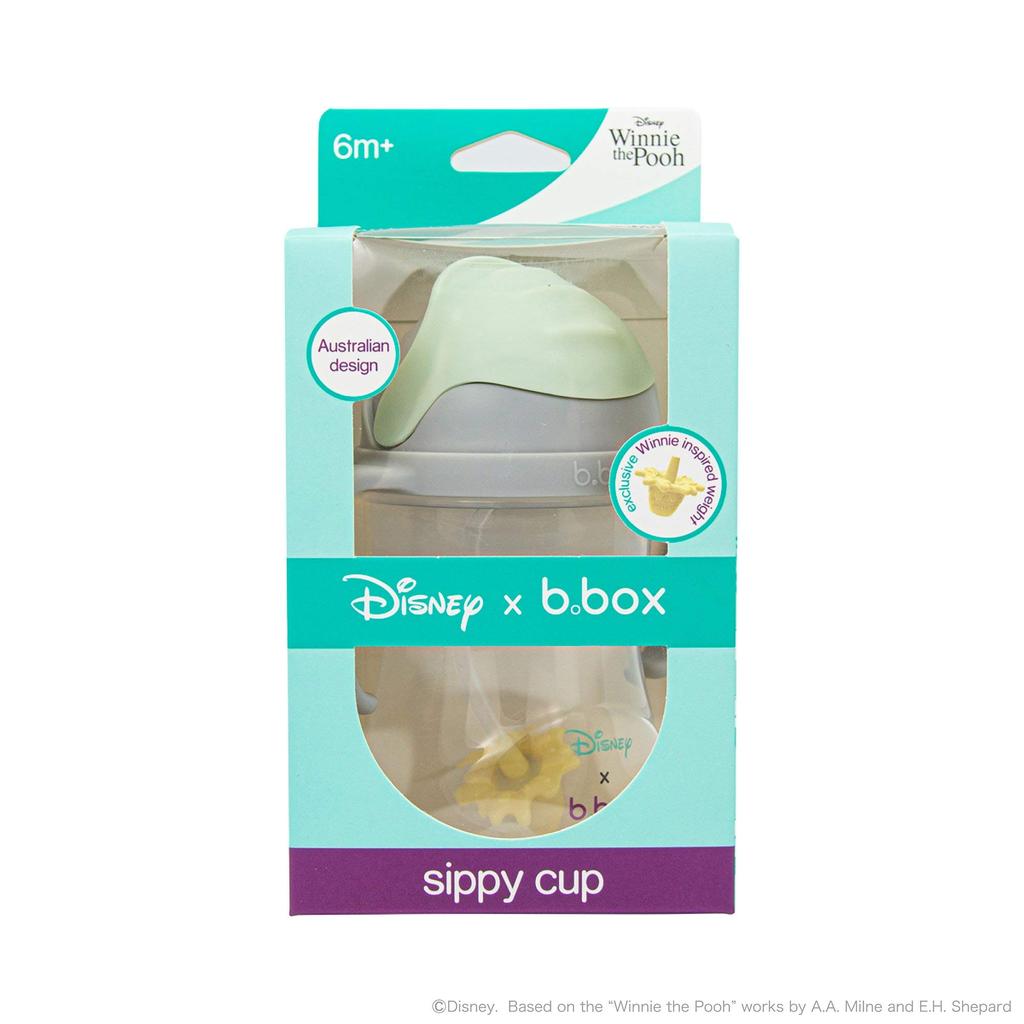Напиток через соломинку от любого подарка для малыша Sippy the 1 b.box (Б-бокс) Непроливаемая кружка, Угол, [Оригинальный продукт b.box] [Кружка Disney] (Винни-Пух, Чашка)