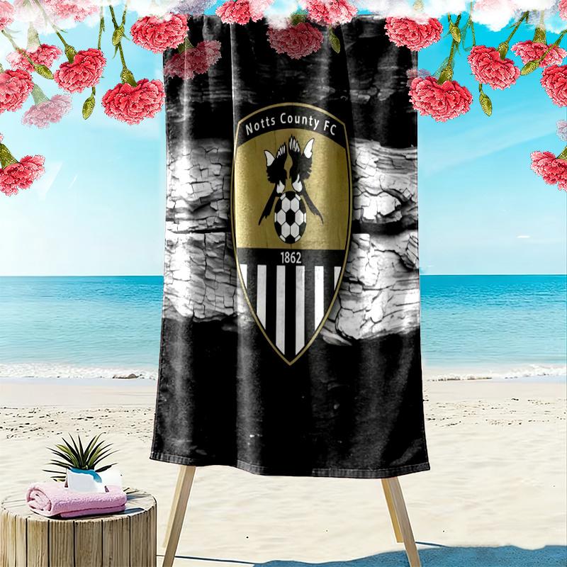 Notts County Towel, Large Soft Quick Dry Towel for Beach Camping Swimming