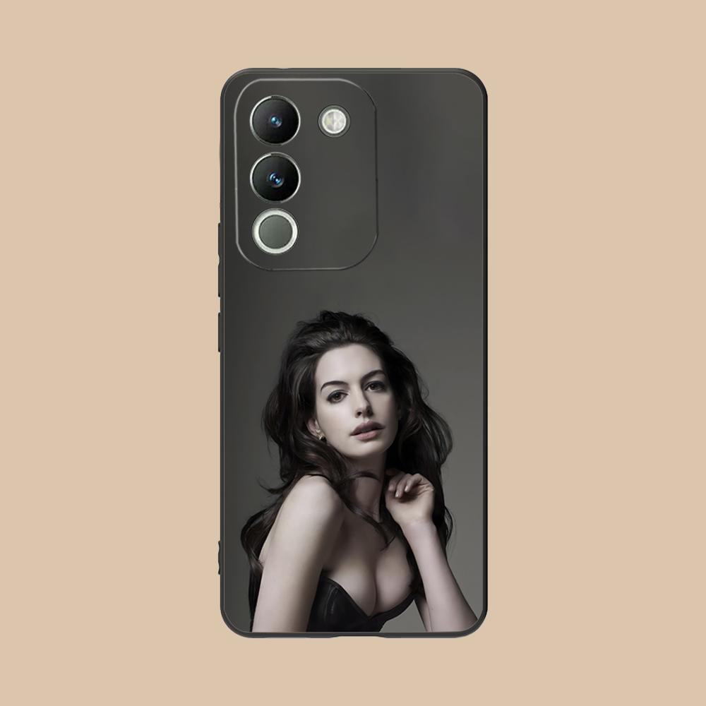 Anne Hathaway Mobile Phone Case for VIVO V60 V50 V40 V30 V29 V27 V25 V23 Pro Lite 5G Colorful Printing Cover Luxury Cover