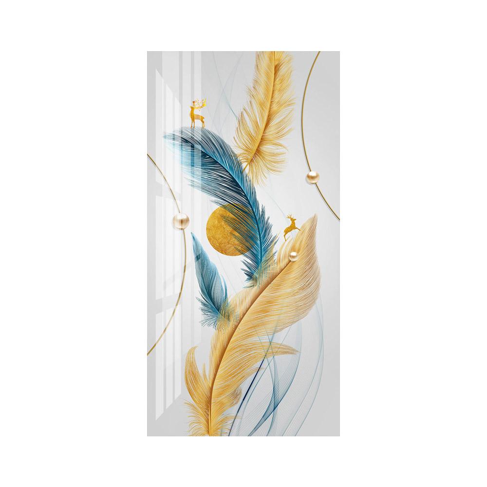 Скандинавские постеры с перьями, холст, картины, настенные художественные фотографии для гостиной, украшения крыльца, абстрактные роскошные принты, без рамки