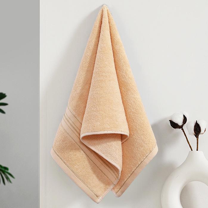 Гаоян Толстое Мягкое Водопоглощающее Полотенце из Чистого Хлопка, Однотонное, Взрослая Салфетка для Лица