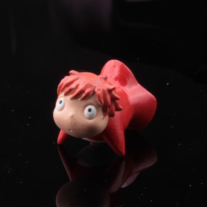 Goldfish Cartoon Ponyo Resin Mini Model Ornament For Garden Decoration And Gift