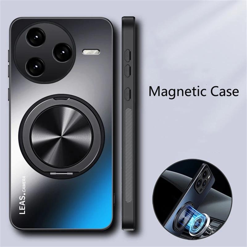 Матовый магнитный чехол POCO F7 Ultra Противоударный жесткий бампер Подставка Держатель Чехлы для POCO F7 Ultra F7Pro Накладка