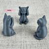 S-1/3 шт. Набор ornaments 'Три Мудрых Кота' Минималистичная Скульптура Кошки Закрыты Уши Рот Глаза для Любителей Кошек Домашний Декор Стола