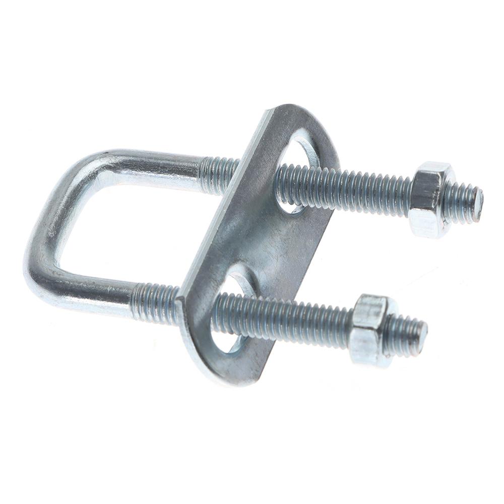 2 комплекта U-образный хомут для железной трубы, прямоугольный U-болт, квадратный болт, новый квадратный хомут