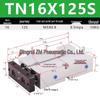 Пневмоцилиндр с двойным штоком и двумя поршневыми штоками TN10-40