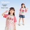 Детская футболка с коротким рукавом и цветочным принтом JELLYBABY для девочек