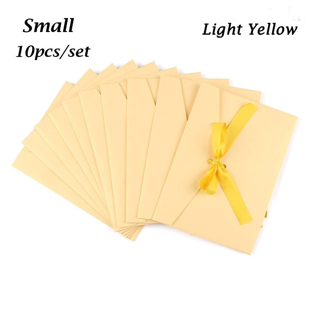 Stationery Bow Creative Retro Envelope Ribbon Mailer Pearlescent Paper Envelop Greeting Card Bags