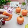 Игрушка-кролик, игрушка-морковка, пасхальный кролик-морковка, пасхальные игрушки-фиджет, сжимаемые игрушки-фиджет, пасхальные кролики-прятки в мешочке из морковки