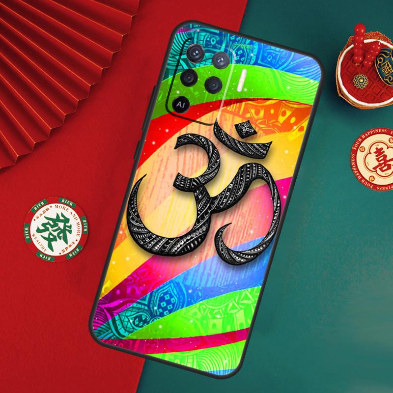 Чехол-символ Аум Ом для Oppo A80 A40 A60 A6 A5 Pro A15 A16 A17 A57 A94 A74 A54 A76 A96 A18 A38 A58 A78 A98