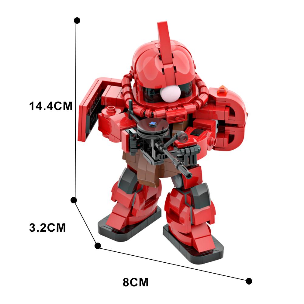 MOC ZAKU II Building Block Anime Figure Action Model Collection Educational Brick Assemble Robot Toy For Children Gift