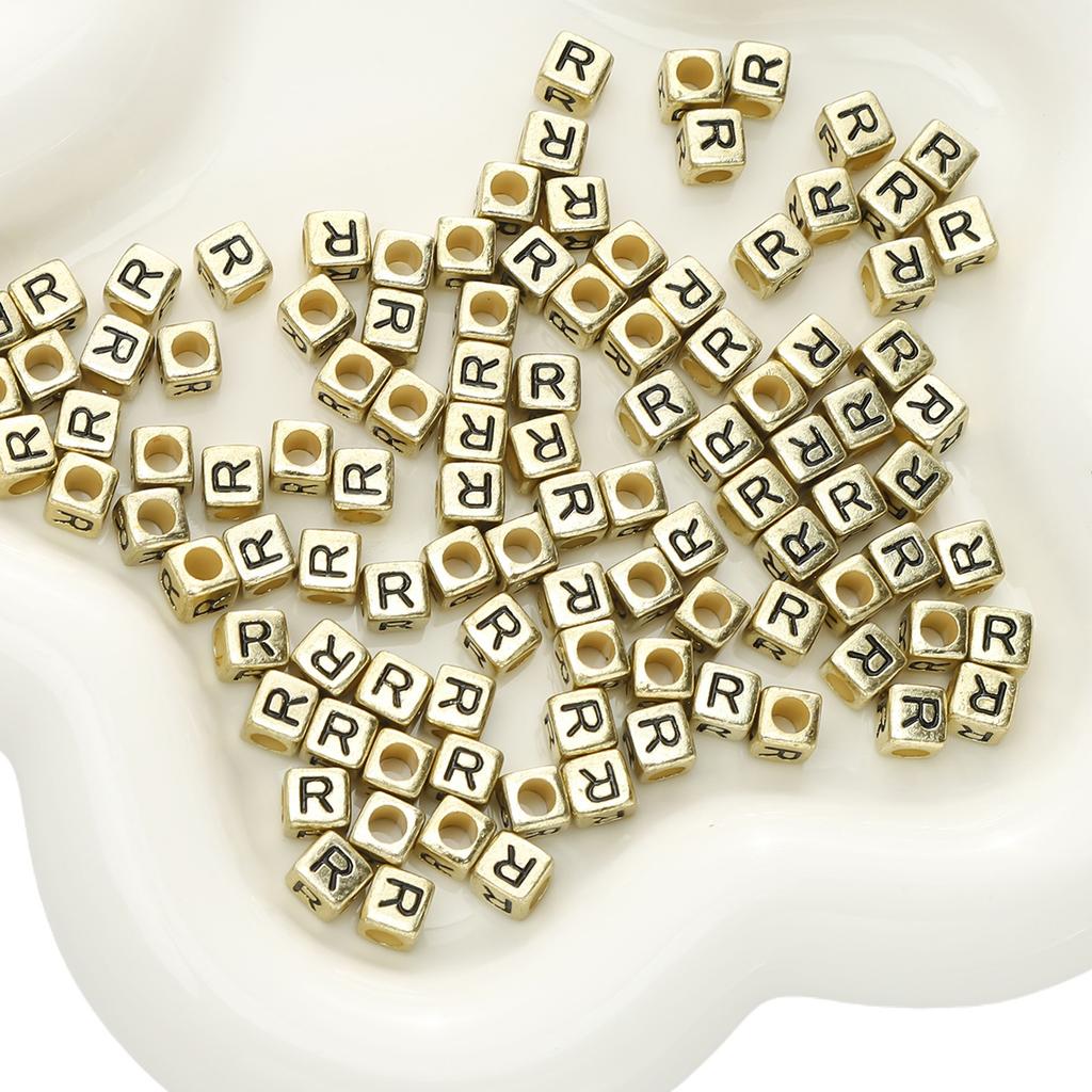 Бусины ручной работы Акриловые бусины с буквами алфавита Квадратные бусины Плоские бусины Круглые бусины Украшения ручной работы своими руками Аксессуары для браслетов Разделительные бусины Ручная нить бусины