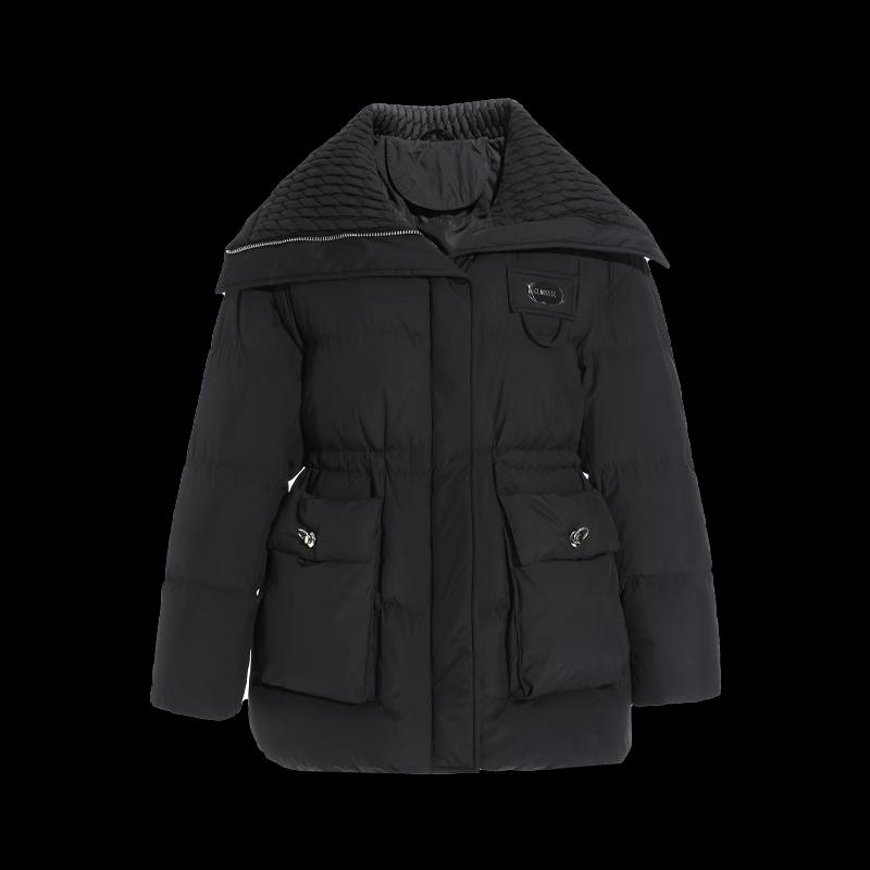 Tatu Women's Designer Big Lapel Down Jacket