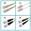 LC/UPC-ST/UPC Fiber Patch Cord Cable OM3 MM Multi Mode Duplex 50/125 FTTH 10Gbps Aqua for Enterprise & Campus Networks