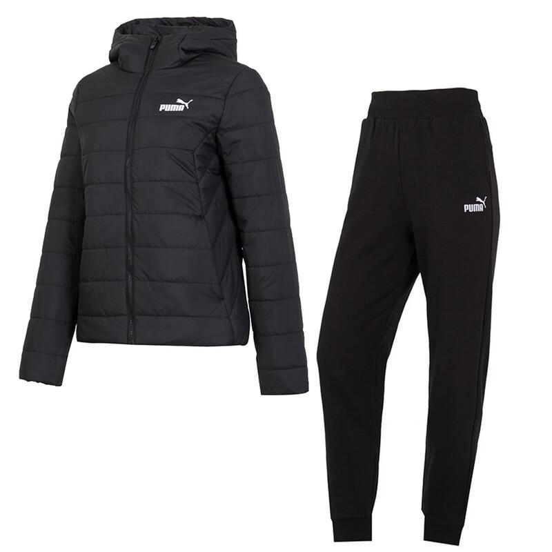 Puma Женский утепленный комплект: куртка с капюшоном и флисовые брюки