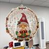 2D Flat Christmas Ornament Acrylic Door Hanging Decor Gnome Pattern Window Hanging Sign  Party
