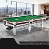 Professional Chinese Black Eight Slate Billiard Table - 9ft Silver Leg Edition