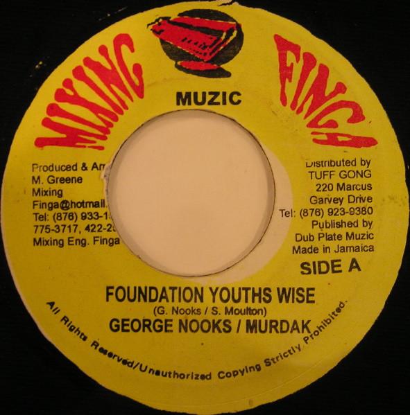 7-дюймовая пластинка GEORGE NOOKS RAS MYRHDAK Foundation Youths Wise NONE Mixing Finga Mu 2002 Япония Регги Ска Даб Б/у