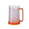 Double Wall Structure Double Wall Beer Mug Clear Transparent Body Beverage Cup  Outdoor Parties
