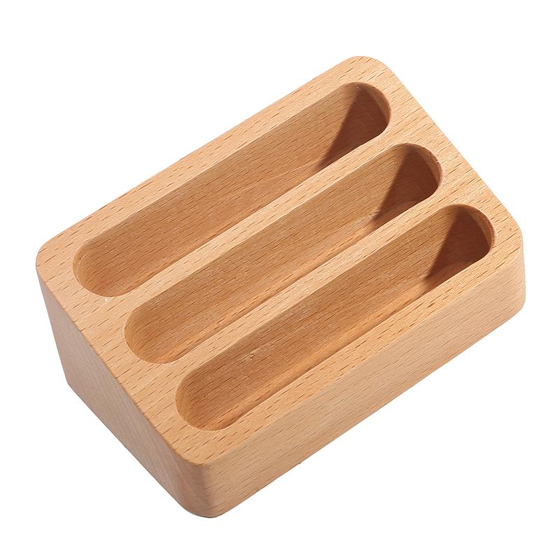 Деревянная настольная подставка для визитных карточек, держатель для заметок, ящик для хранения, деревянный органайзер для карточек для офиса