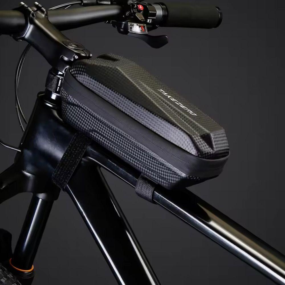 Large Capacity MTB Road Bike Bag Waterproof Top Tube Phone Pouch Front Beam Bag Cycling