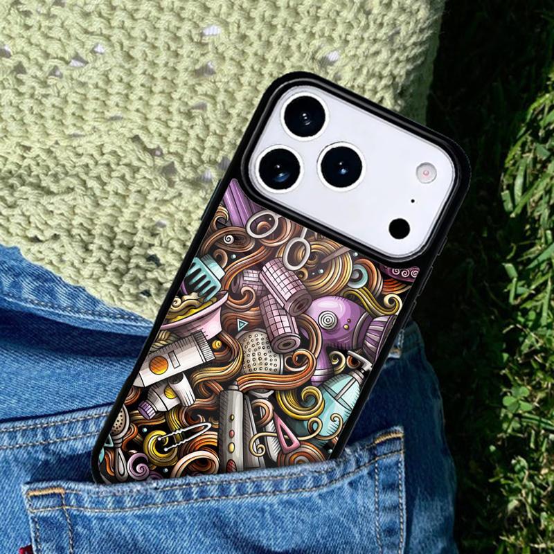 Мягкий чехол для телефона Парикмахер Стилист волос Совместим с для IPhone 17air 16e 15 14 13 12 11Pro Max 17 Air