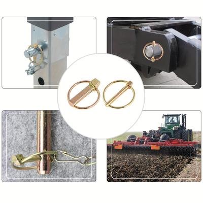 Прочная комбинация штифтов - быстроразъемный зажимной болт M5 или M6, подходит для сельскохозяйственных тракторов, прицепов, грузовиков и газонокосилок