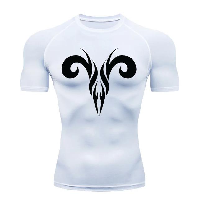 2024 Men's Short-sleeved T-shirt Quick-drying Sports Compression Shirt Bottoming Fitness Running Breathable Top Summer S-3XL