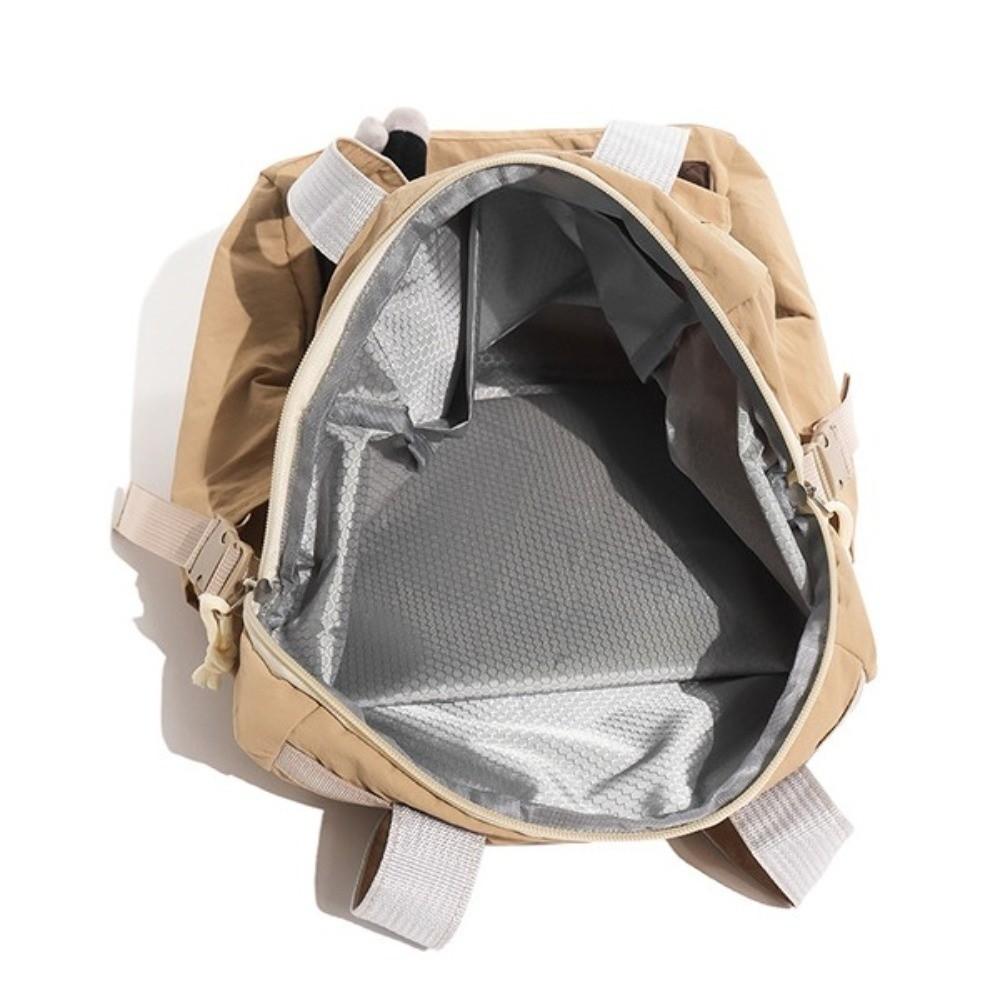 Waterproof Dopamine Backpack Large Capacity Lightweight School Bag Color Block Backpack School