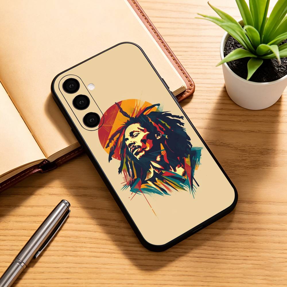 Чехол для телефона Bob-b M-marley Черный Силиконовый Мягкий Для Samsung Galaxy A73,A72,A71,A70,A53,A52,A51